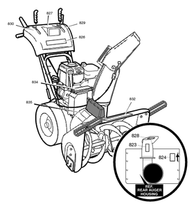 Part Location Diagram of 48X5596 Briggs and Stratton Decal